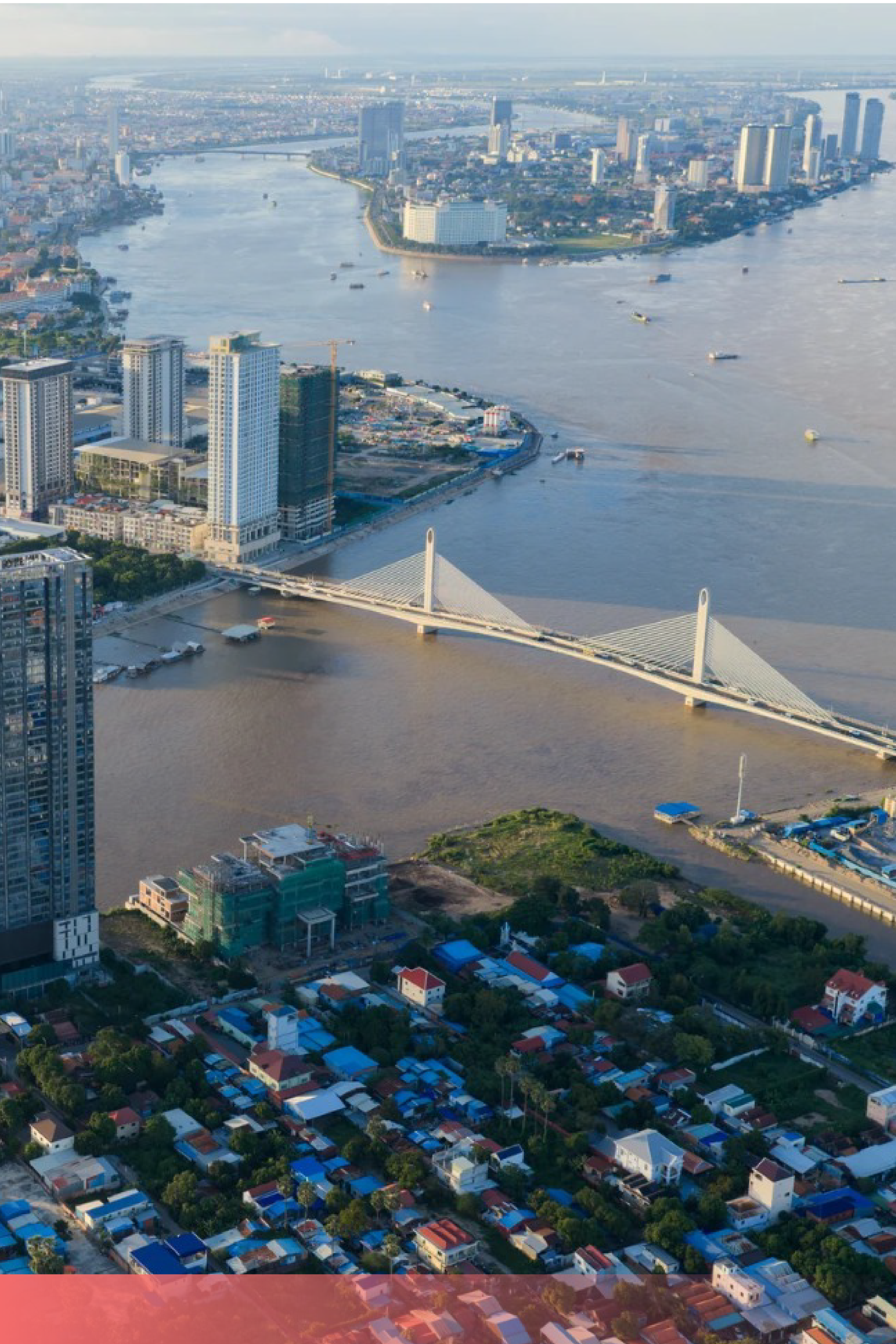 Phnom Penh at the meeting of the Mekong and Tonlé Sap rivers
